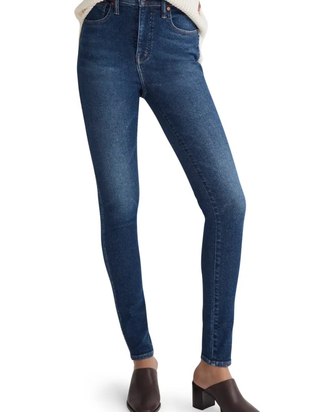 Madewell Skinny Jeans in Medium Wash Denim